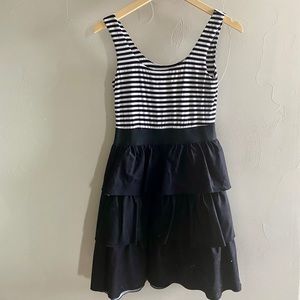 Black and White Tier Dress